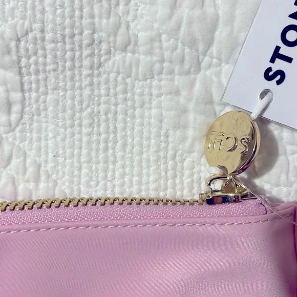 NWT Stoney Clover Clear Flat Pouch in Flamingo Color - Picture 3 of 4